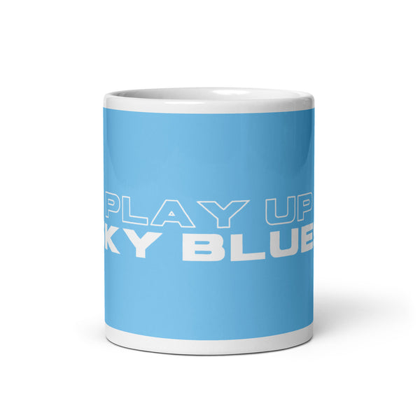 CCFC PLAY UP SKY BLUES White mug